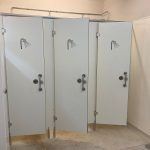New shower cubicles at The Towers